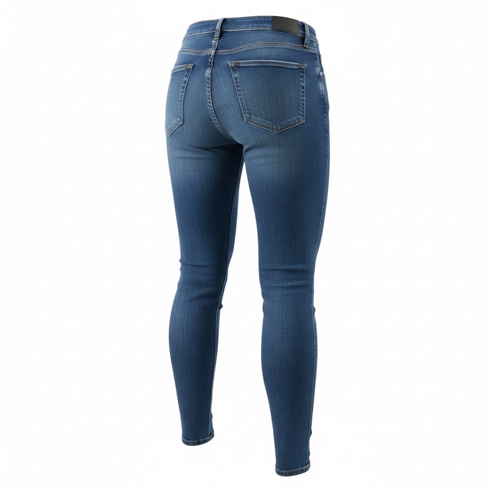 NWT Liverpool Los Angeles Abby High Rise Ankle Skinny Dark Blue Jeans - Picture 2 of 10